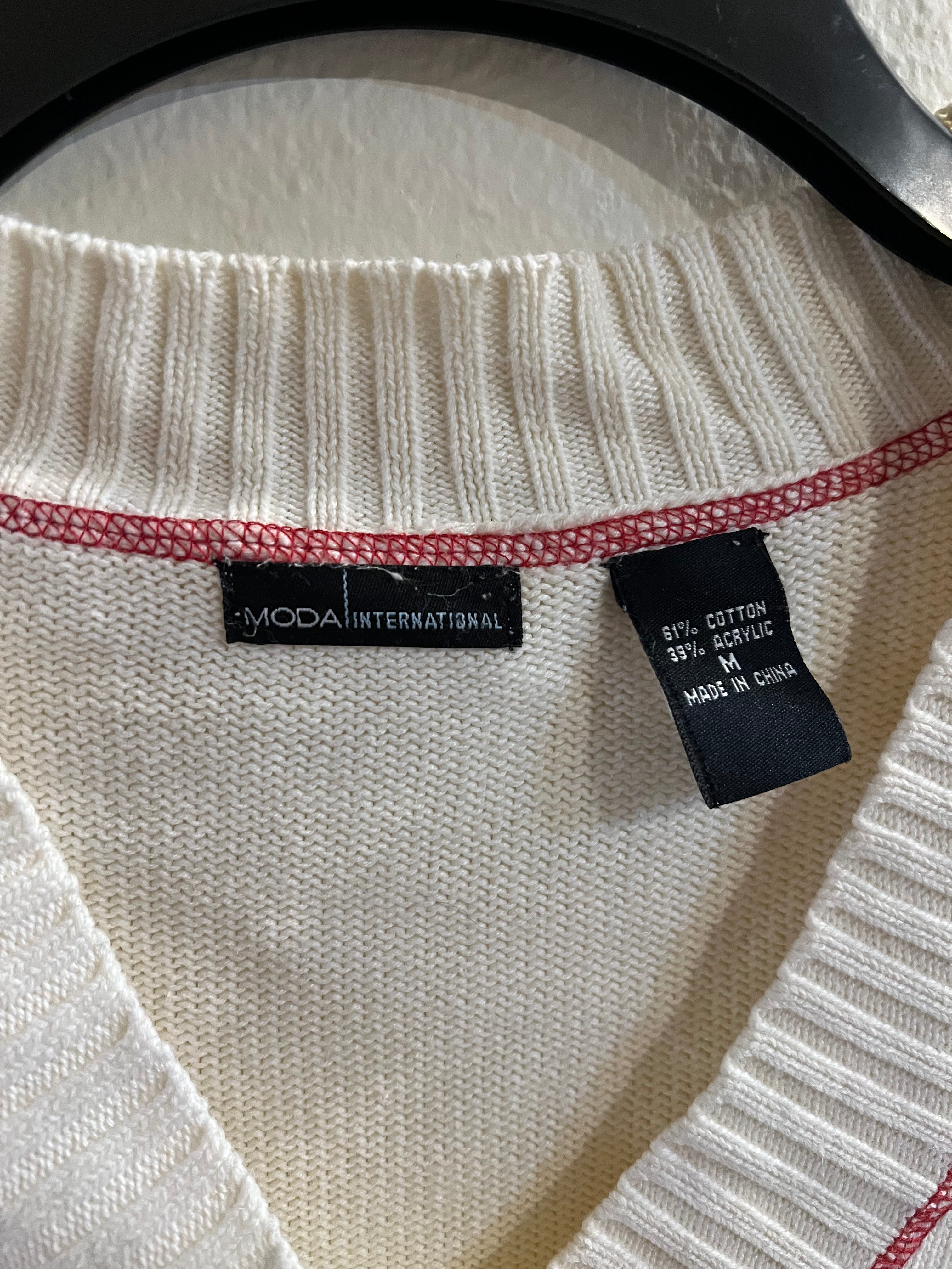 Moda International Cream Sweater