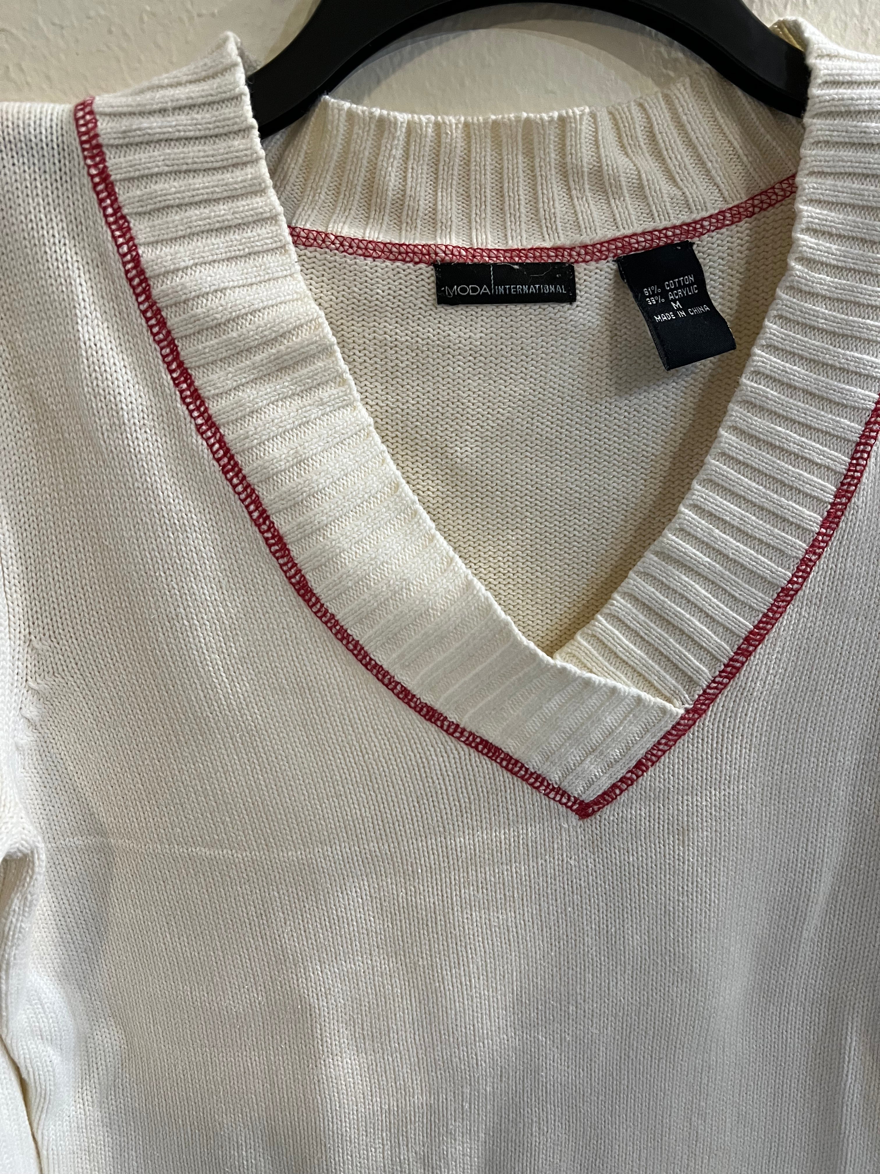 Moda International Cream Sweater