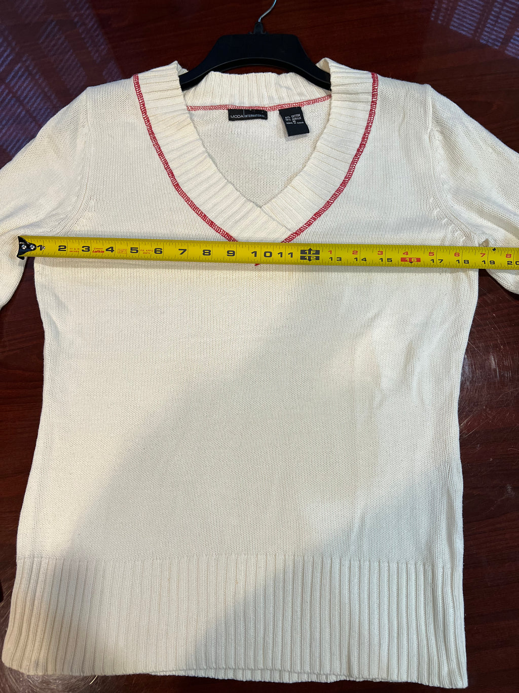 Moda International Cream Sweater