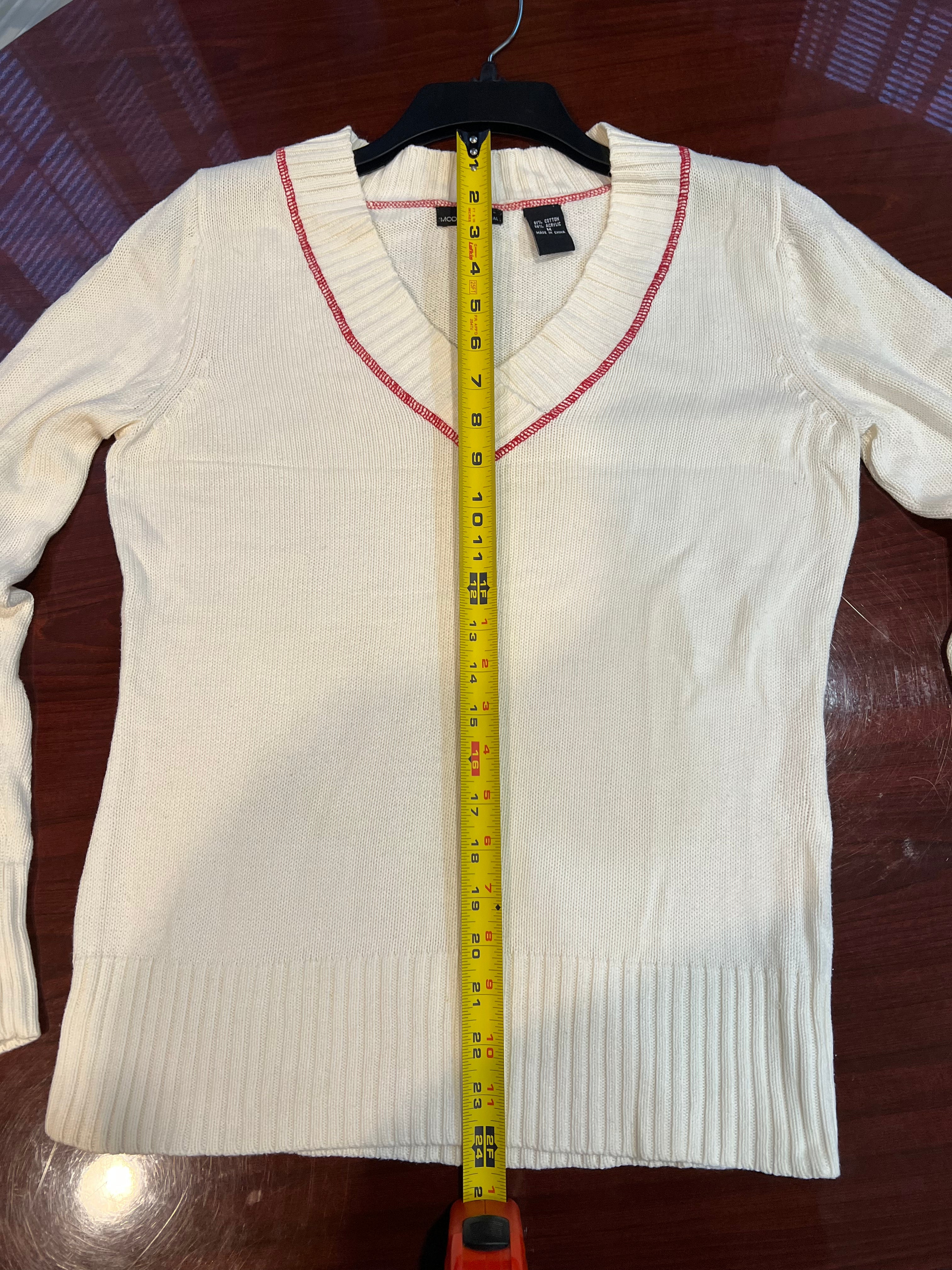 Moda International Cream Sweater