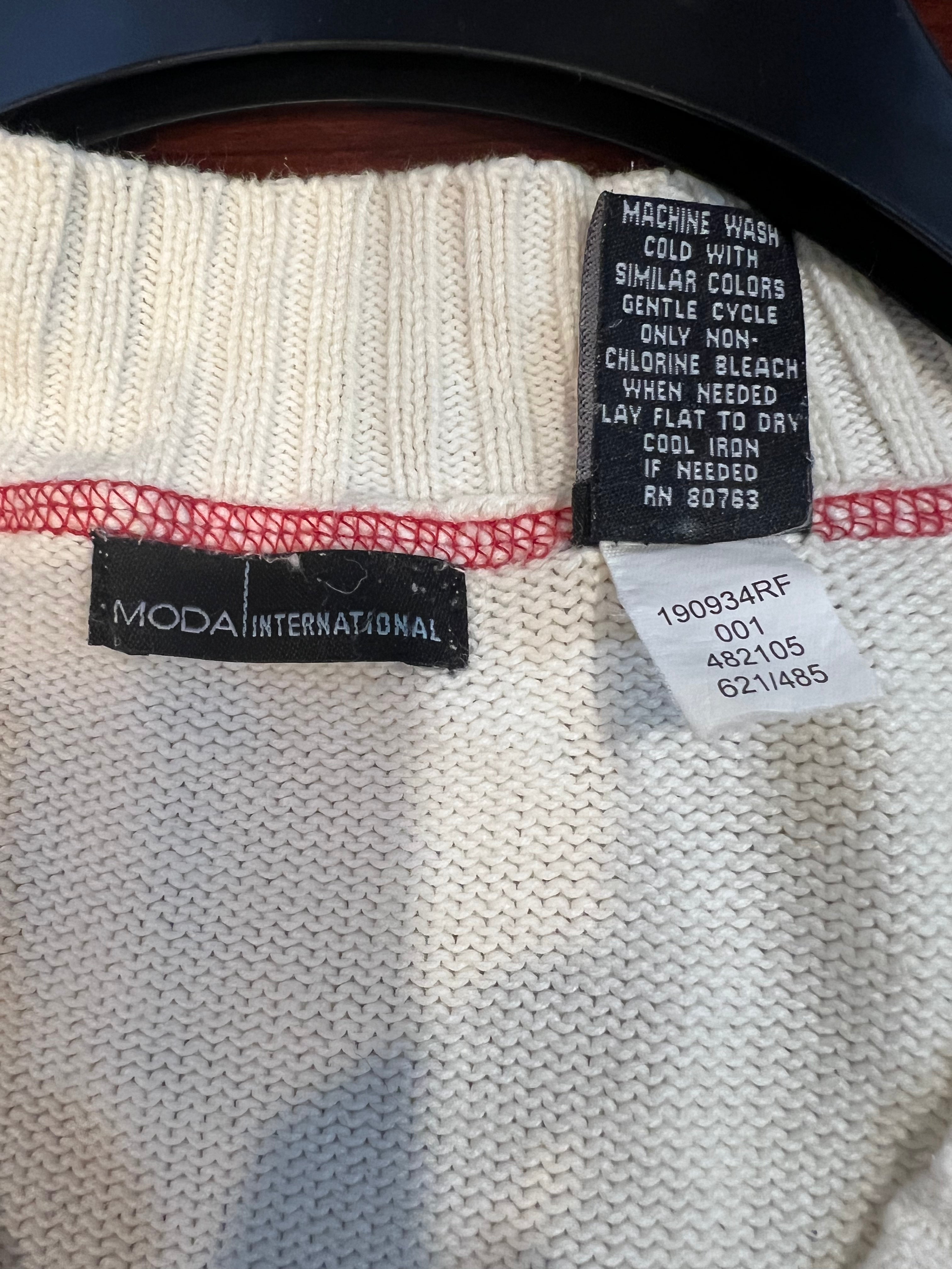 Moda International Cream Sweater