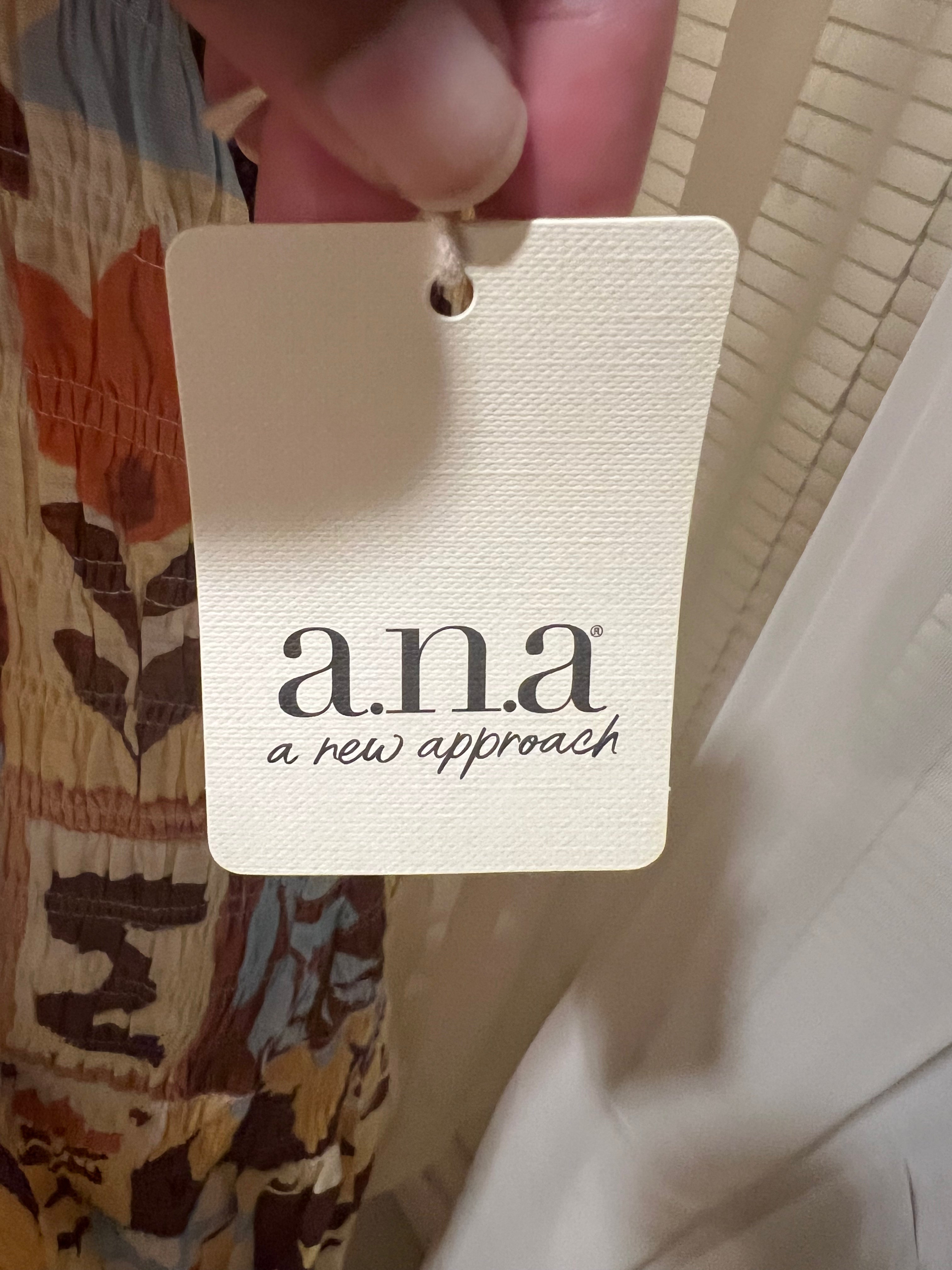 a.n.a. brand sleeveless colorful maxi dress