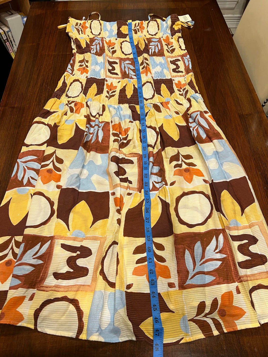 a.n.a. brand sleeveless colorful maxi dress