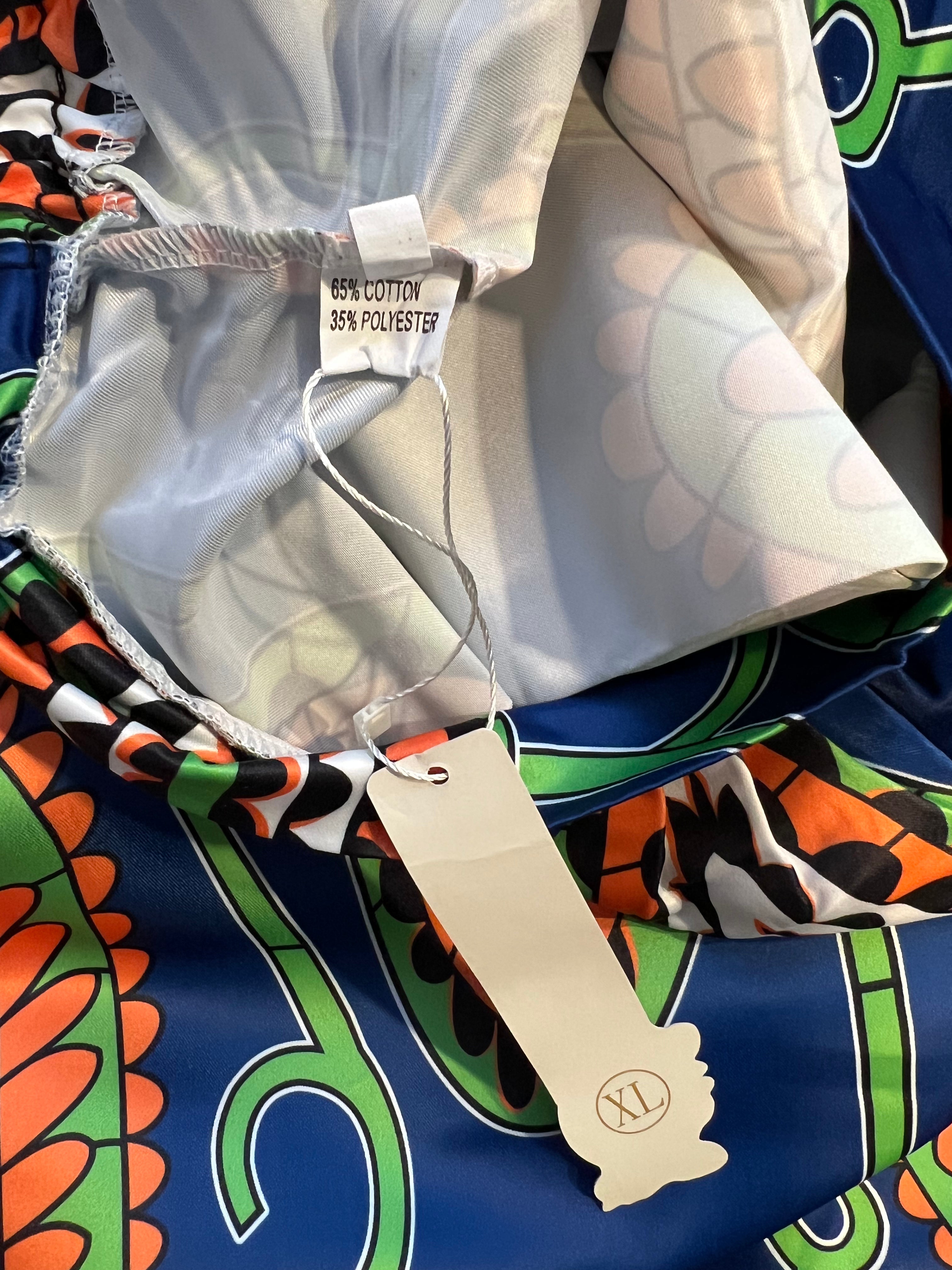 Afibi brand bold and colorful print skirt