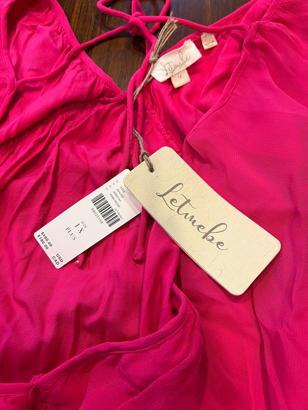 Anthropologie Let Me Be Hot Pink Dress