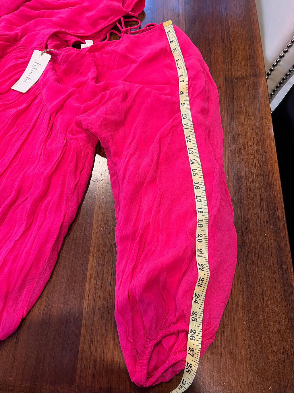 Anthropologie Let Me Be Hot Pink Dress