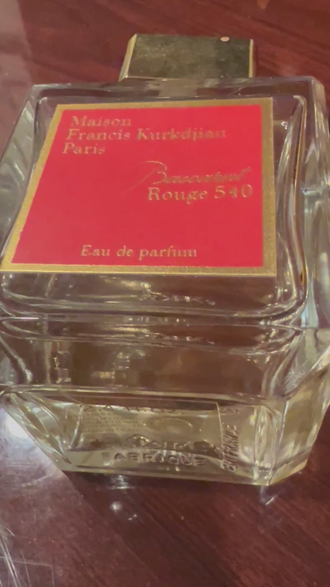 Maison Francis Kurkdjian Baccarat Rouge 540 fragrance sample